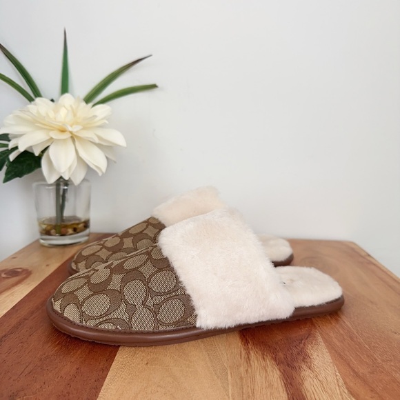NWT Coach Zena Slipper In Signature Jacquard size US8 - Picture 5 of 8